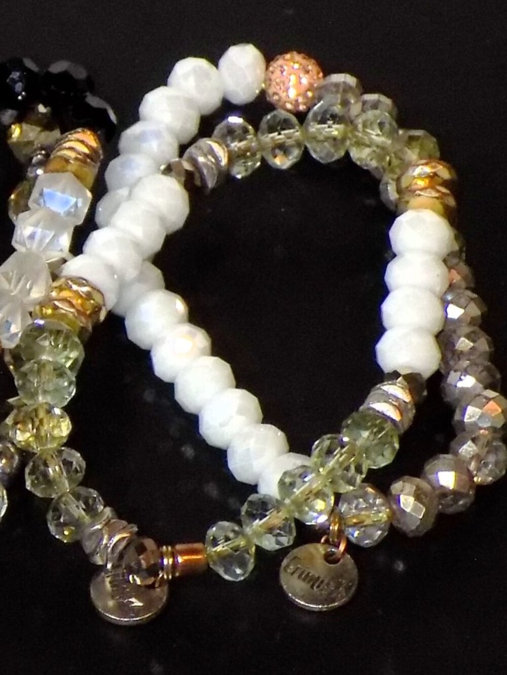 Lot of 6 Erimish Stackable Beaded Stretch Bracelets Bundle - Picture 2 of 11